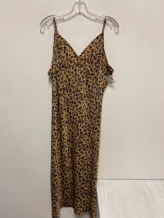 Dress Casual Maxi By Time And Tru In Animal Print, Size: 2x