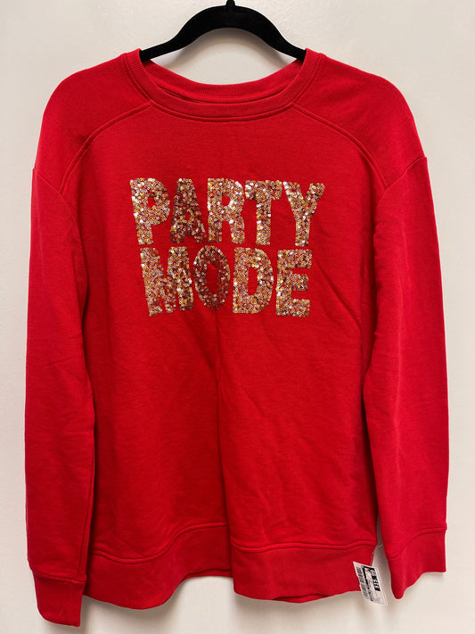 Sweatshirt Crewneck By Crown And Ivy In Red, Size: S