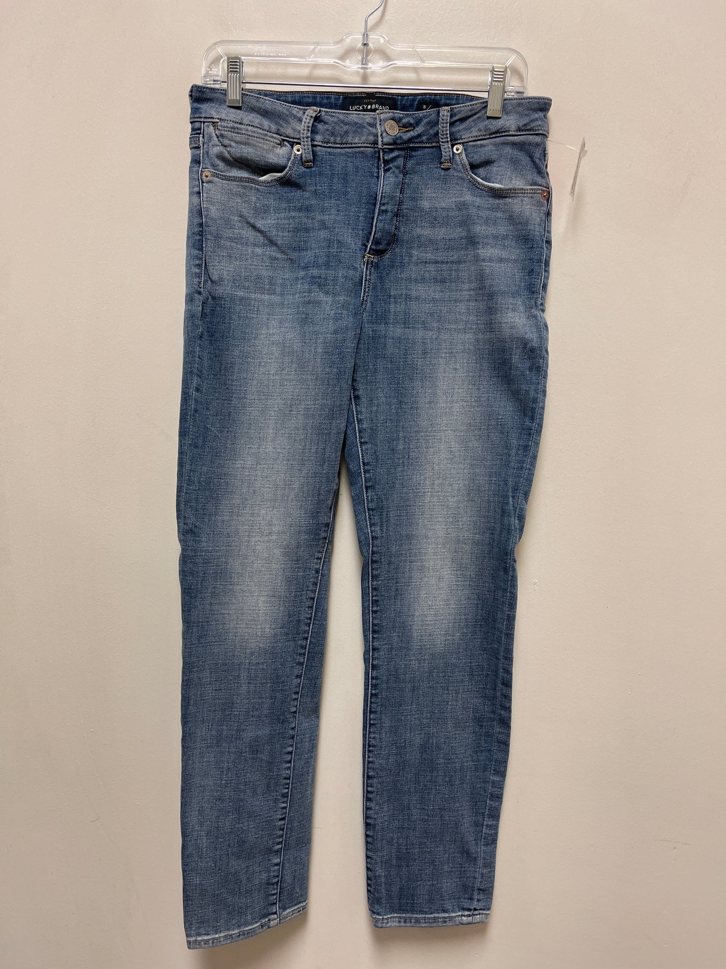 Jeans Skinny By Lucky Brand In Blue Denim, Size: 8