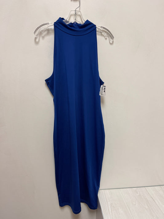 Dress Casual Midi By Clothes Mentor In Blue, Size: Xl