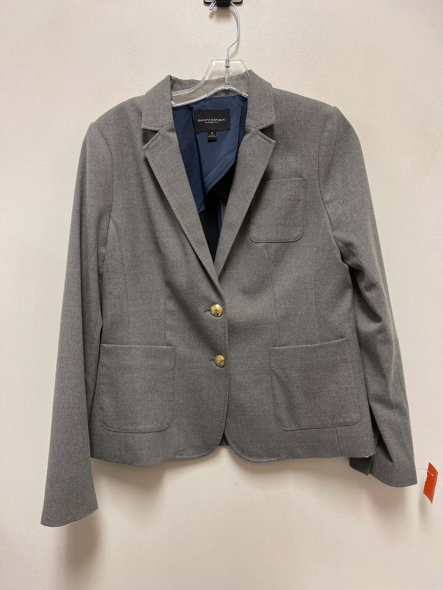 Blazer By Banana Republic In Grey, Size: M