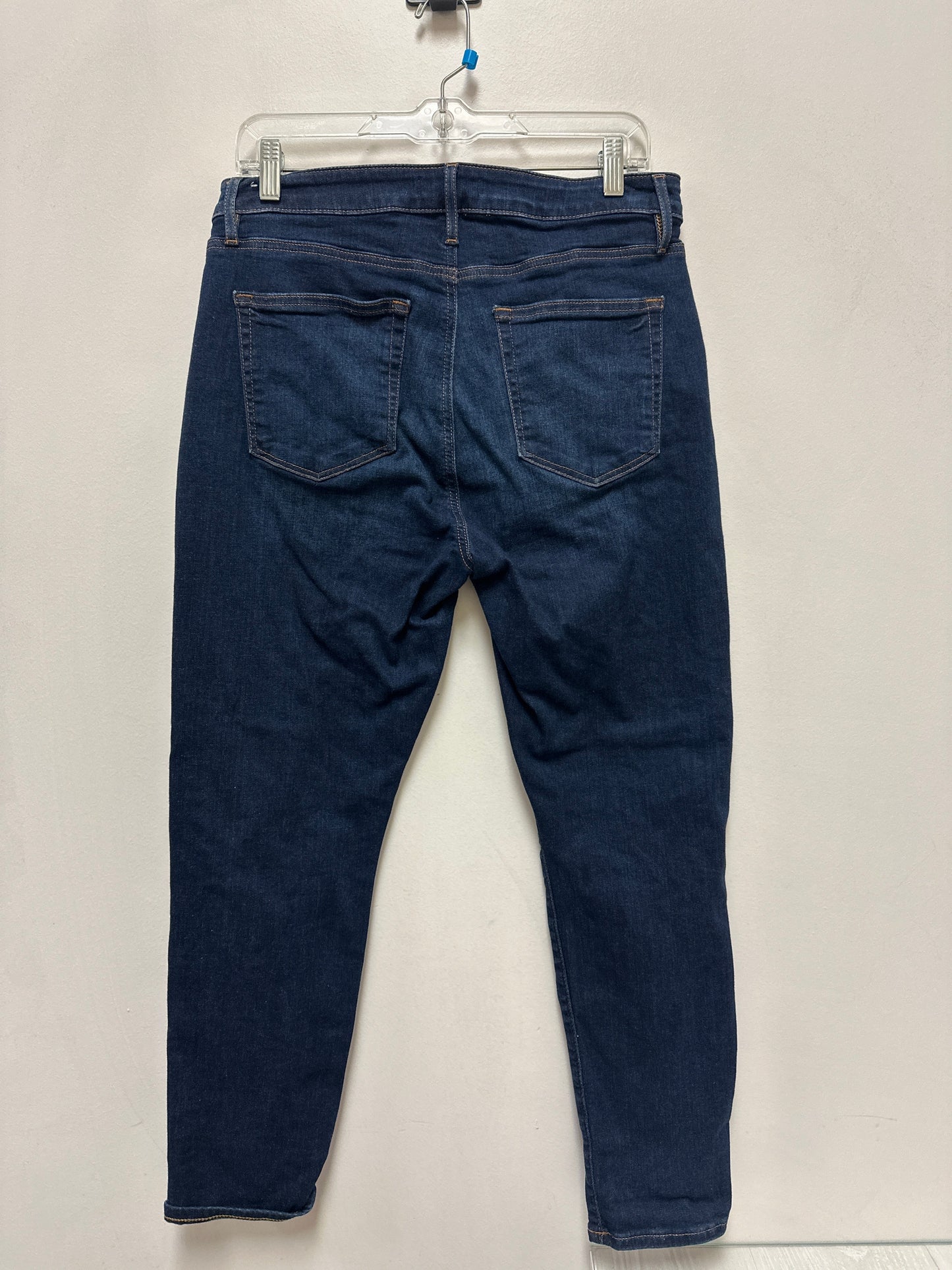 Jeans Skinny By Loft In Blue Denim, Size: 10