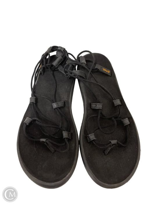 Sandals Flats By Teva In Black, Size: 9