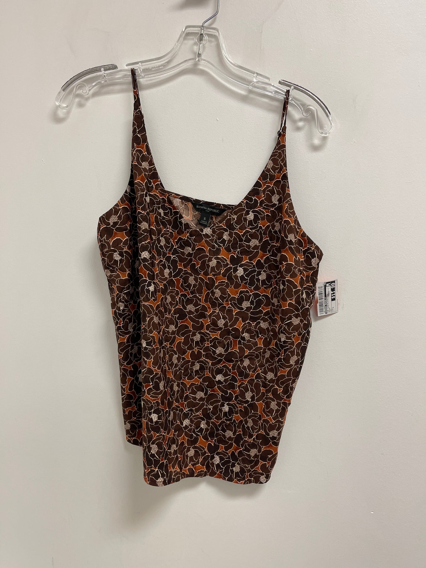 Top Sleeveless By Banana Republic In Brown, Size: S