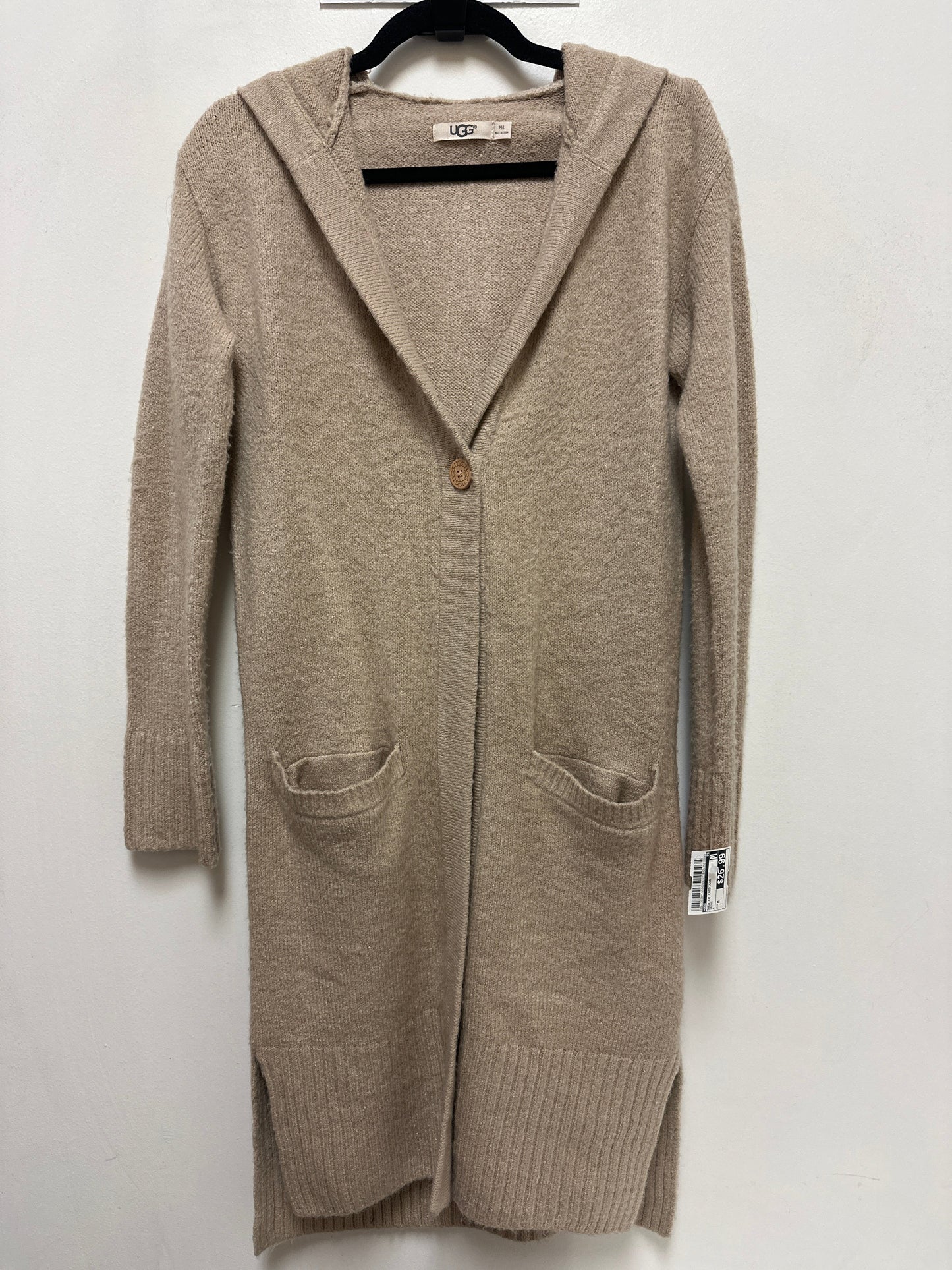 Sweater Cardigan By Ugg In Brown, Size: M