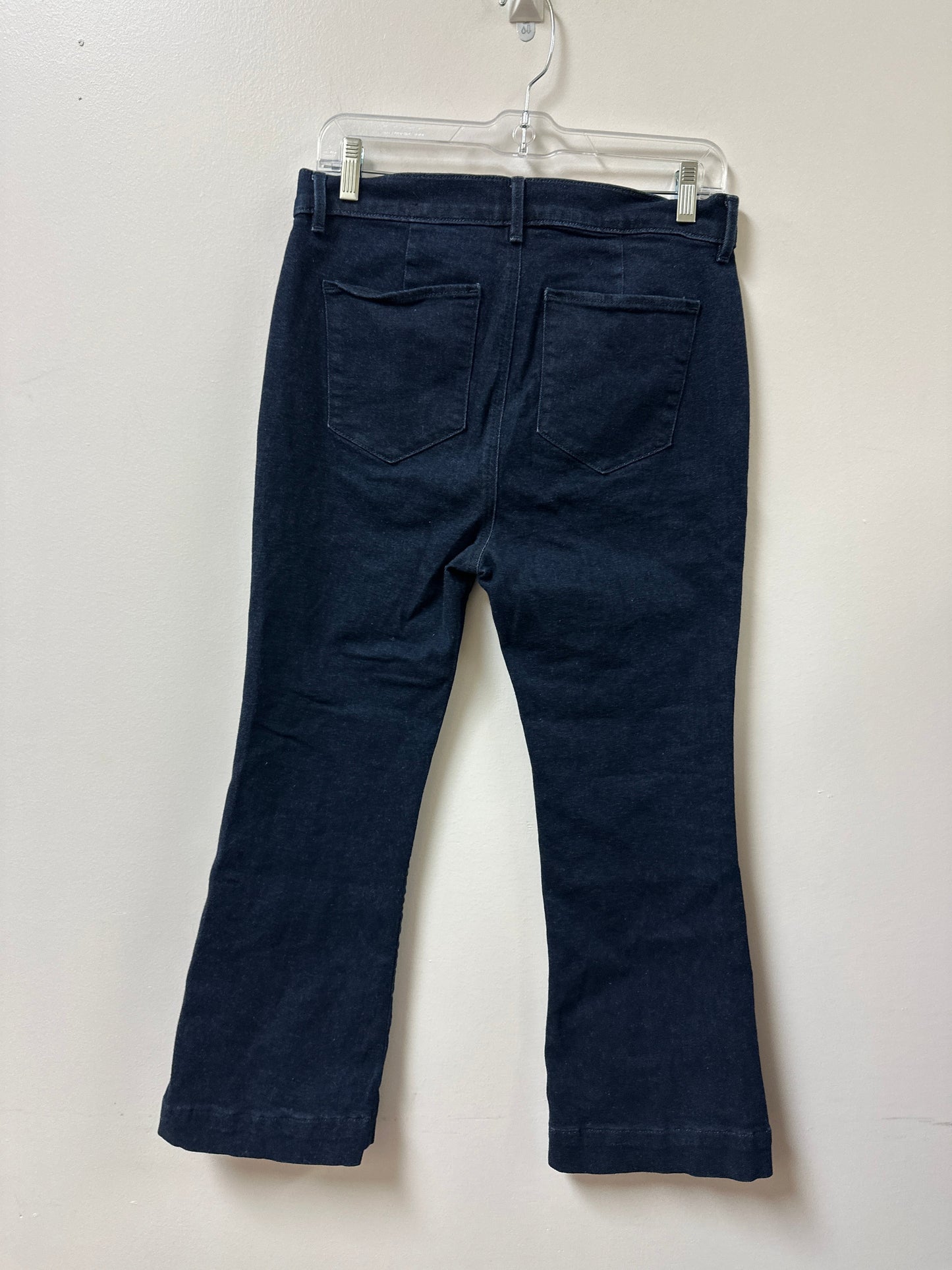 Jeans Flared By Ann Taylor In Blue Denim, Size: 8p