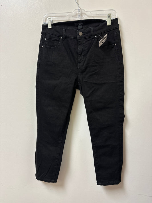 Jeans Skinny By Ann Taylor In Black Denim, Size: 8p