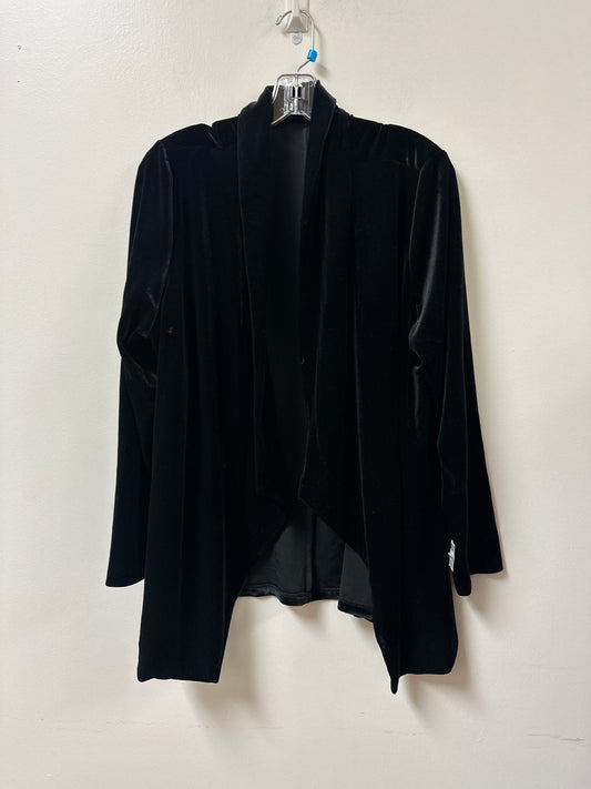 Sweater Cardigan By Tahari By Arthur Levine In Black, Size: 1x