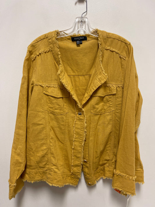 Jacket Other By Ellen Tracy In Yellow, Size: 1x