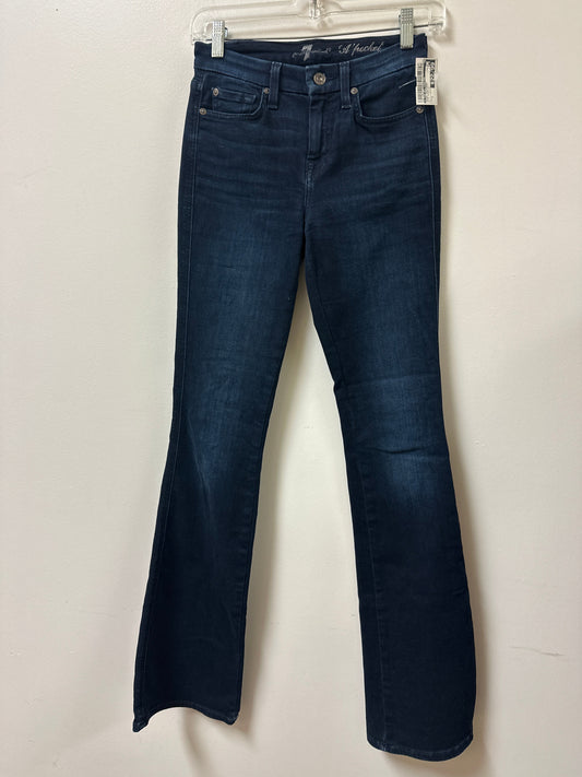 Jeans Designer By 7 For All Mankind In Blue Denim, Size: 2