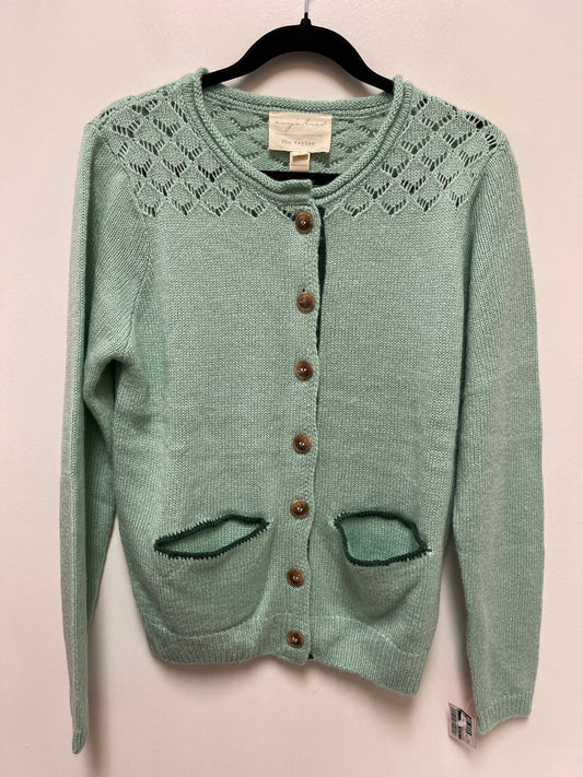 Sweater Cardigan By Clothes Mentor In Green, Size: S