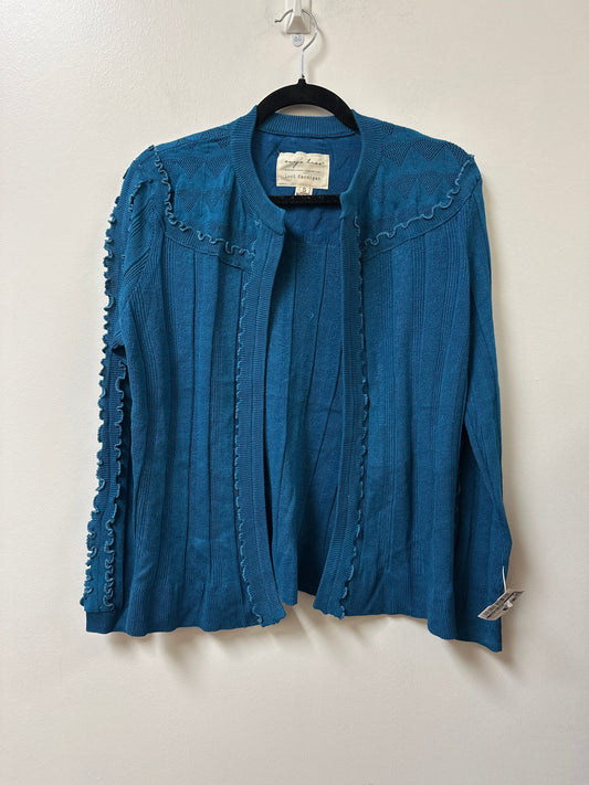 Sweater Cardigan By Clothes Mentor In Blue, Size: S