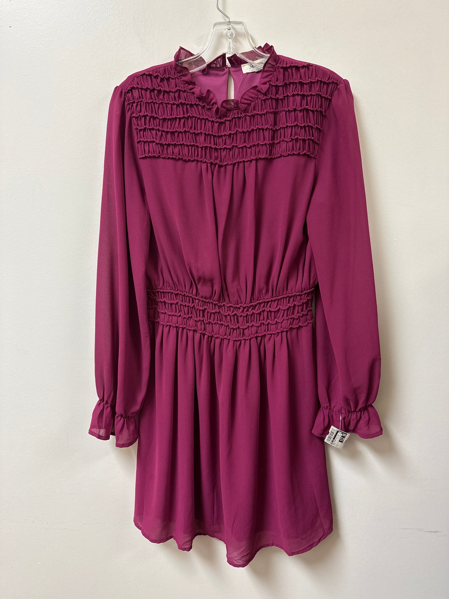 Dress Casual Short By She + Sky In Purple, Size: L