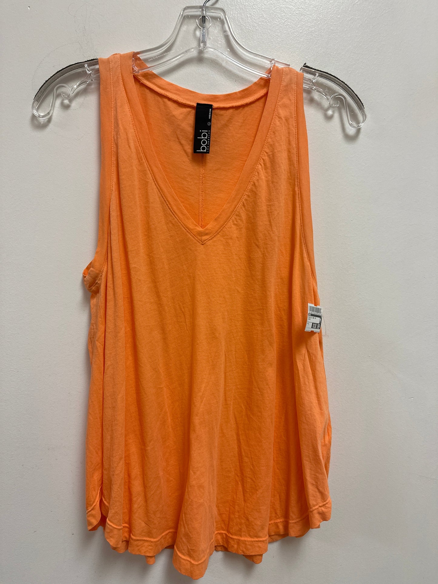 Athletic Tank Top By Bobi In Orange, Size: L