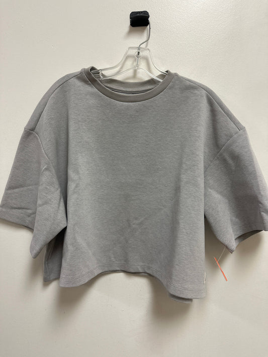 Athletic Top Short Sleeve By Lee In Grey, Size: Xl