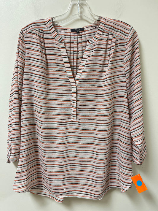 Top Long Sleeve By Not Your Daughters Jeans In Striped Pattern, Size: M