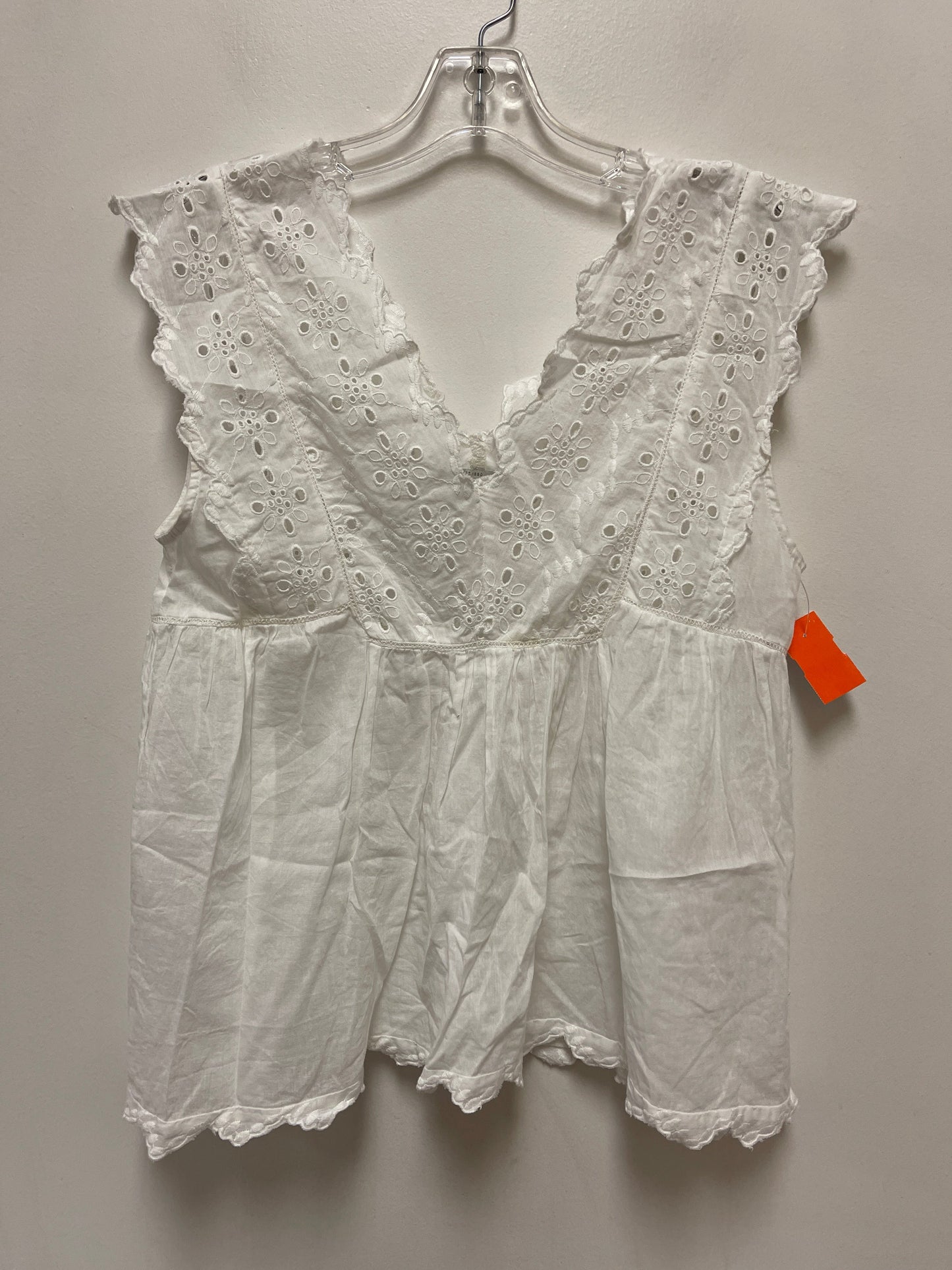 Top Sleeveless By Lucky Brand In White, Size: S