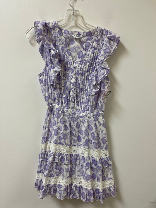 Dress Casual Short By Bb Dakota In Purple & White, Size: S