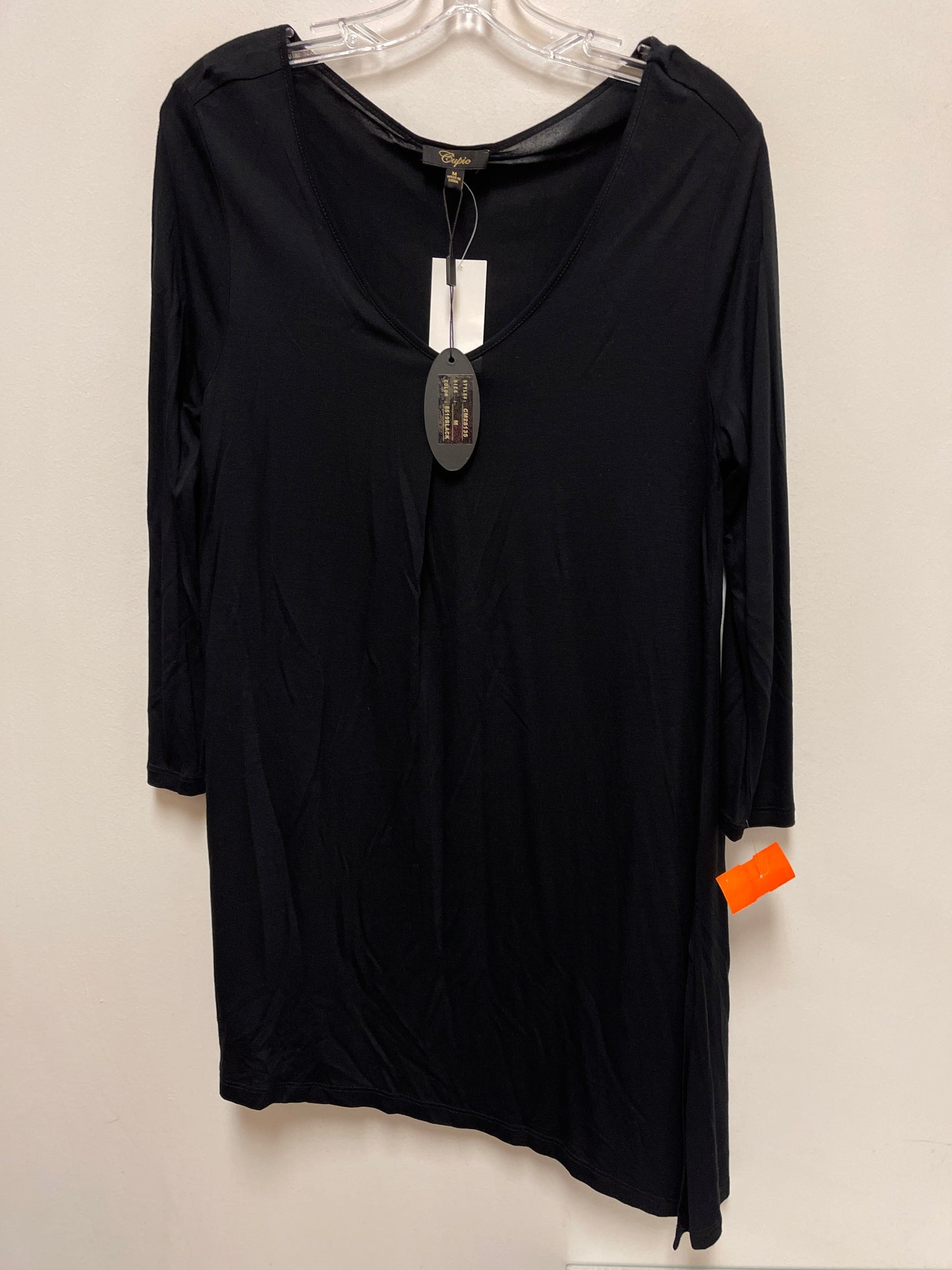 Tunic Long Sleeve By Cupio In Black, Size: M