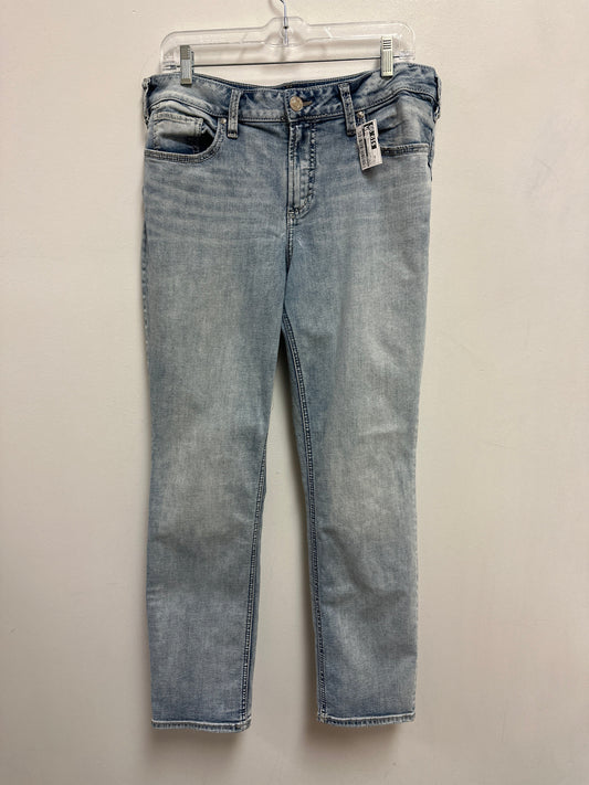 Jeans Straight By Silver In Blue Denim, Size: 10