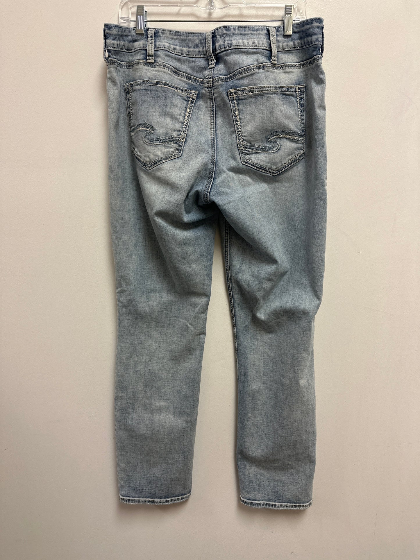 Jeans Straight By Silver In Blue Denim, Size: 10