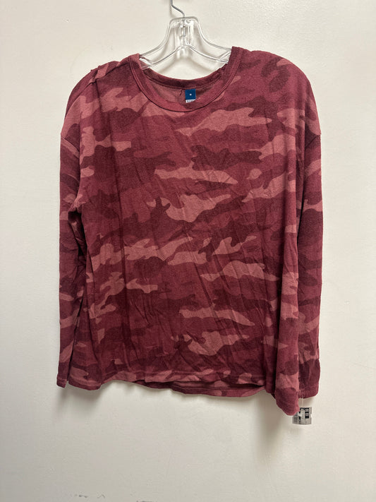 Top Long Sleeve By Old Navy In Red, Size: M