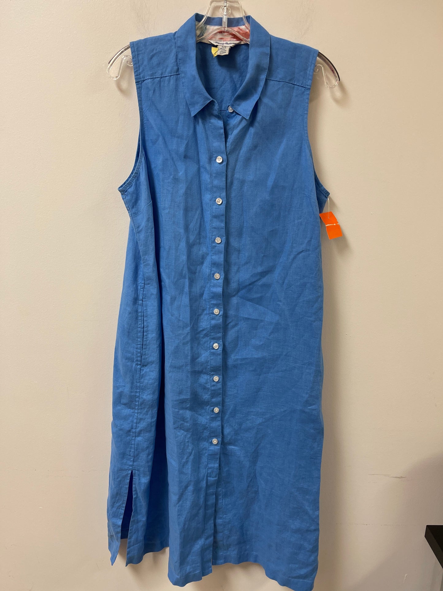 Dress Casual Midi By Tommy Bahama In Blue, Size: L