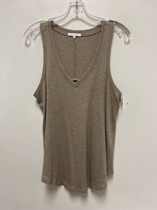 Tank Top By Z Supply In Brown, Size: L