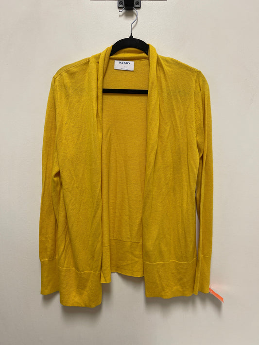 Sweater Cardigan By Old Navy In Yellow, Size: L