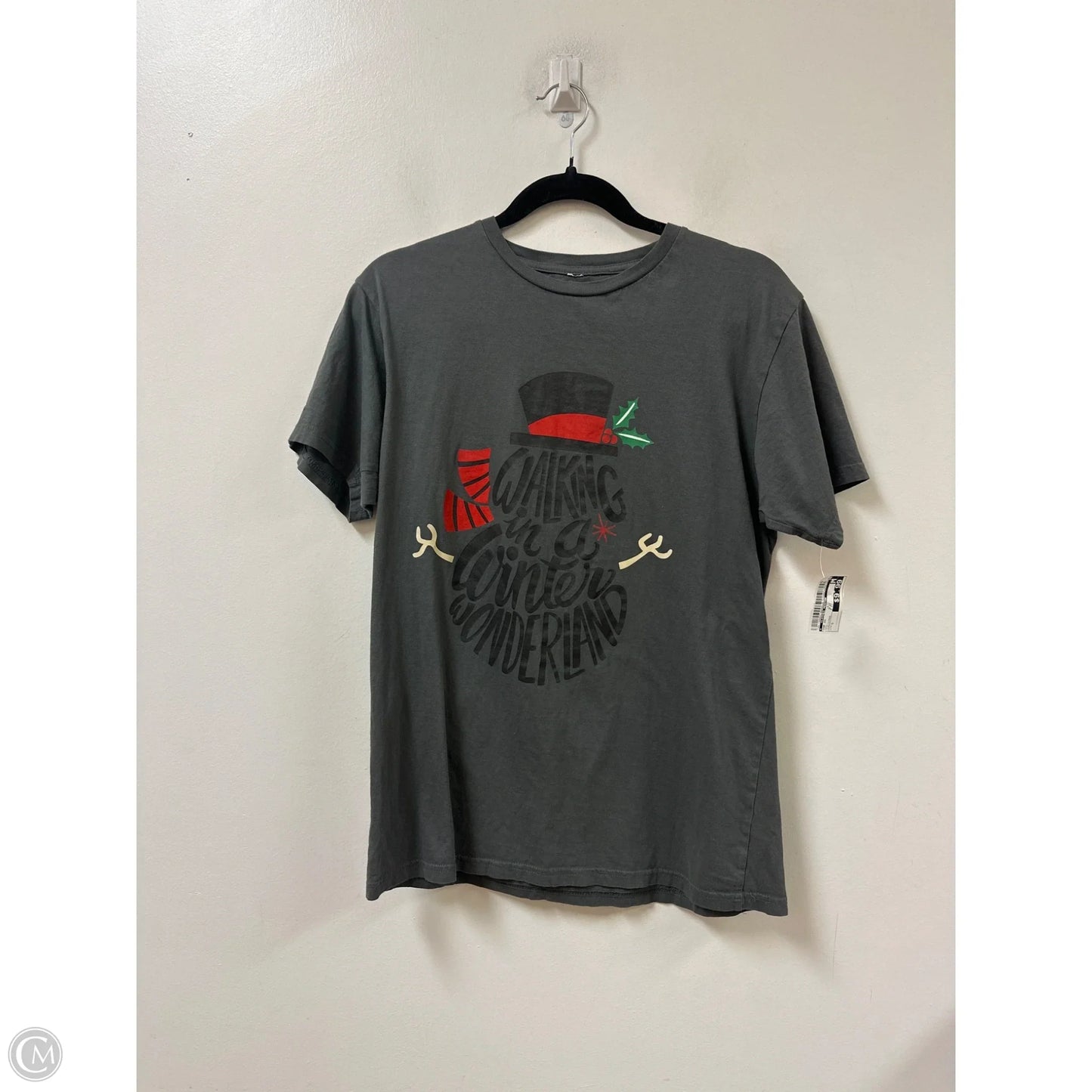 Top Short Sleeve By Clothes Mentor In Grey, Size: S