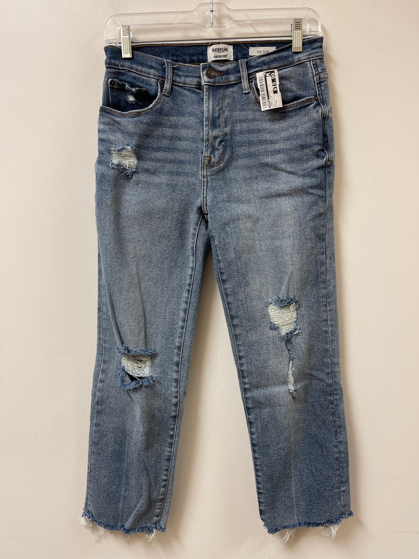 Jeans Straight By Kensie In Blue Denim, Size: 6