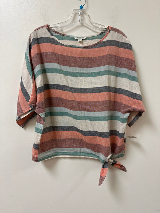 Top Short Sleeve By Beachlunchlounge In Striped Pattern, Size: Xs