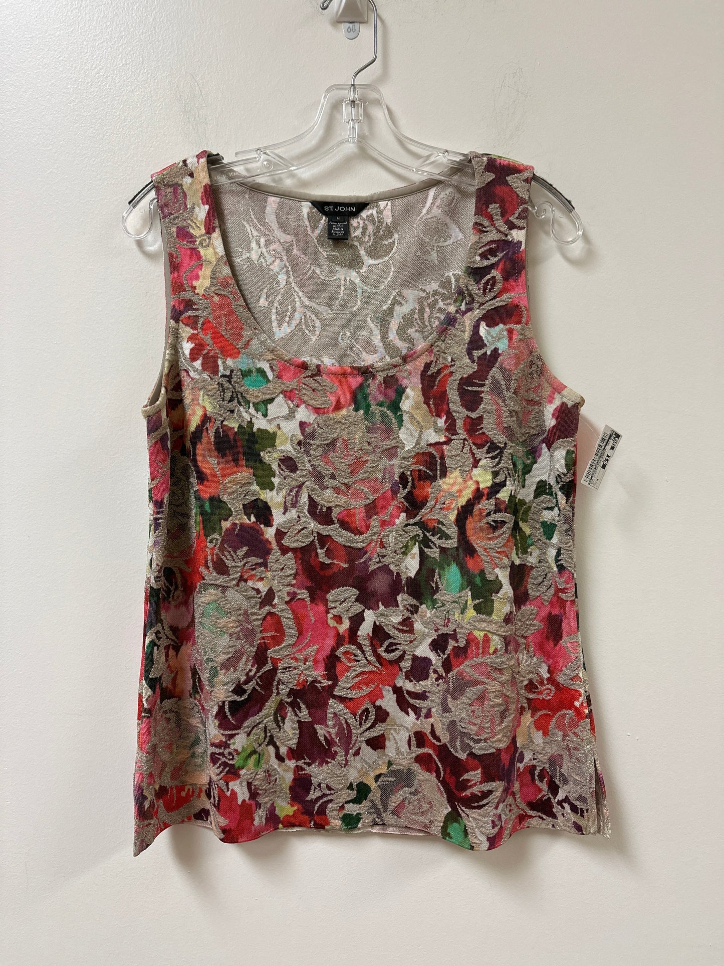 Top Sleeveless Luxury Designer By St John Collection In Multi-colored, Size: M