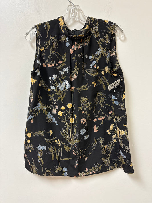 Top Sleeveless Designer By Lafayette 148 In Floral Print, Size: M