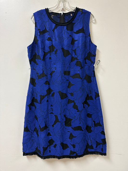 Dress Casual Midi By Elie Tahari In Black & Blue, Size: Xl