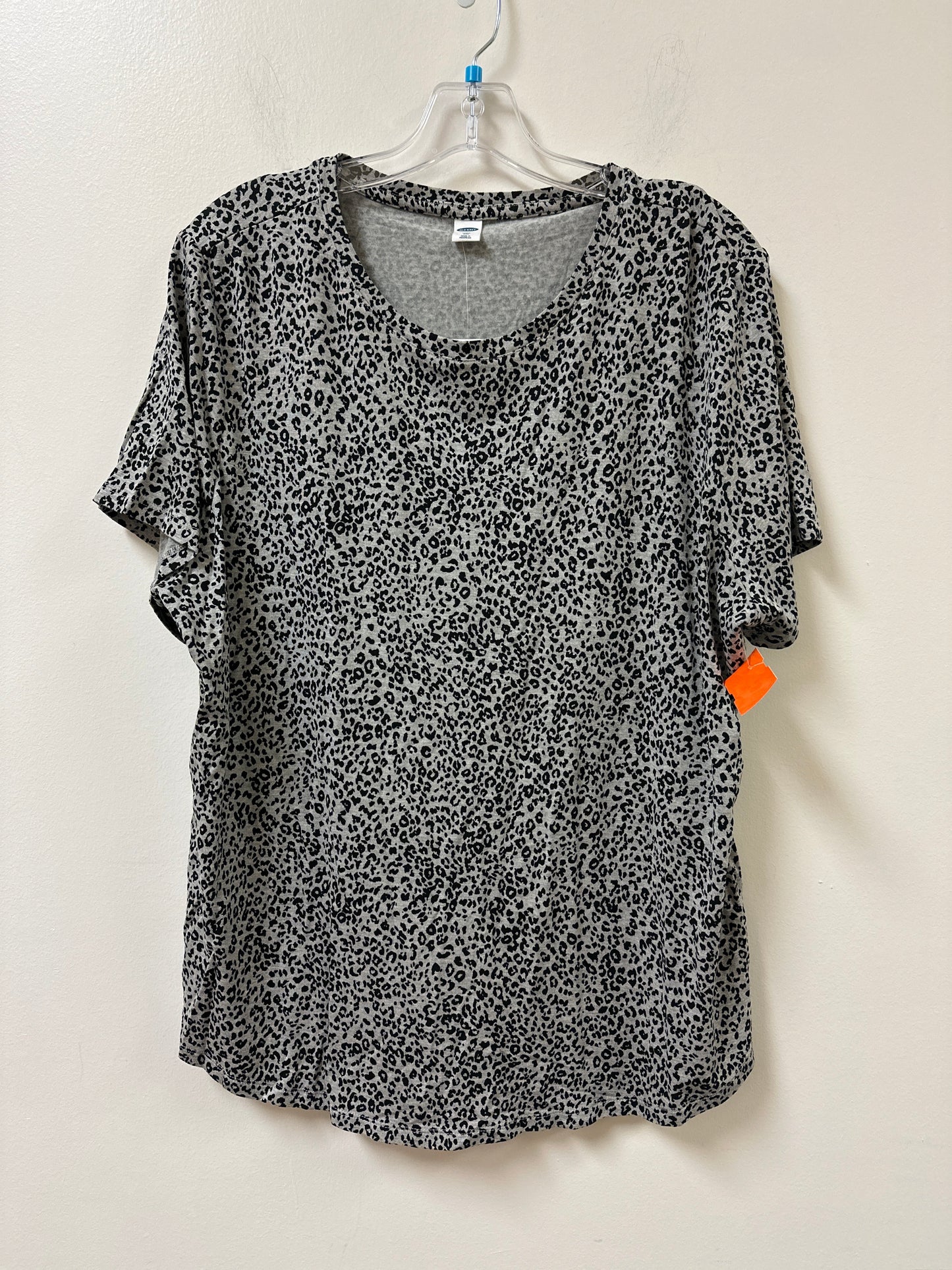 Top Short Sleeve By Old Navy In Animal Print, Size: 2x