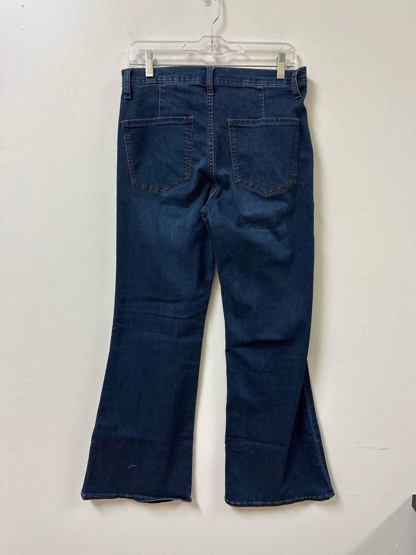 Jeans Flared By Sam Edelman In Blue Denim, Size: 8