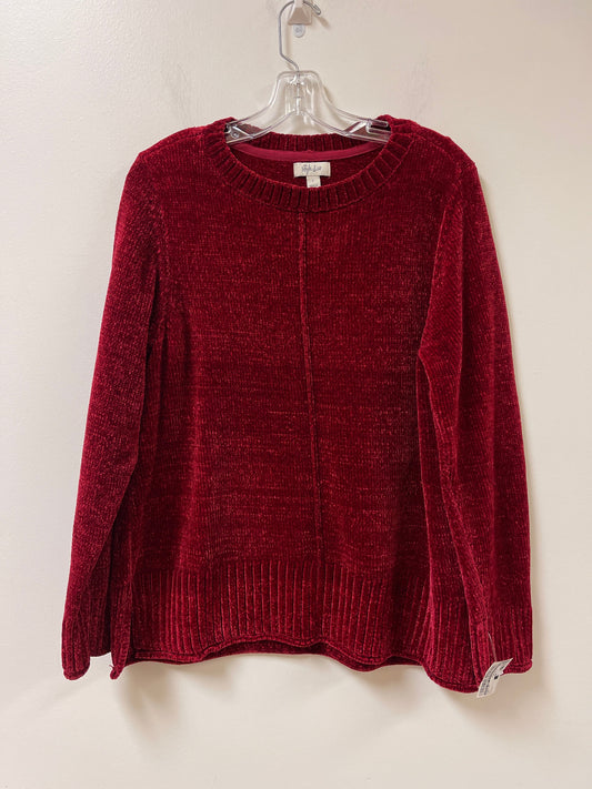 Sweater By Style And Company In Red, Size: L