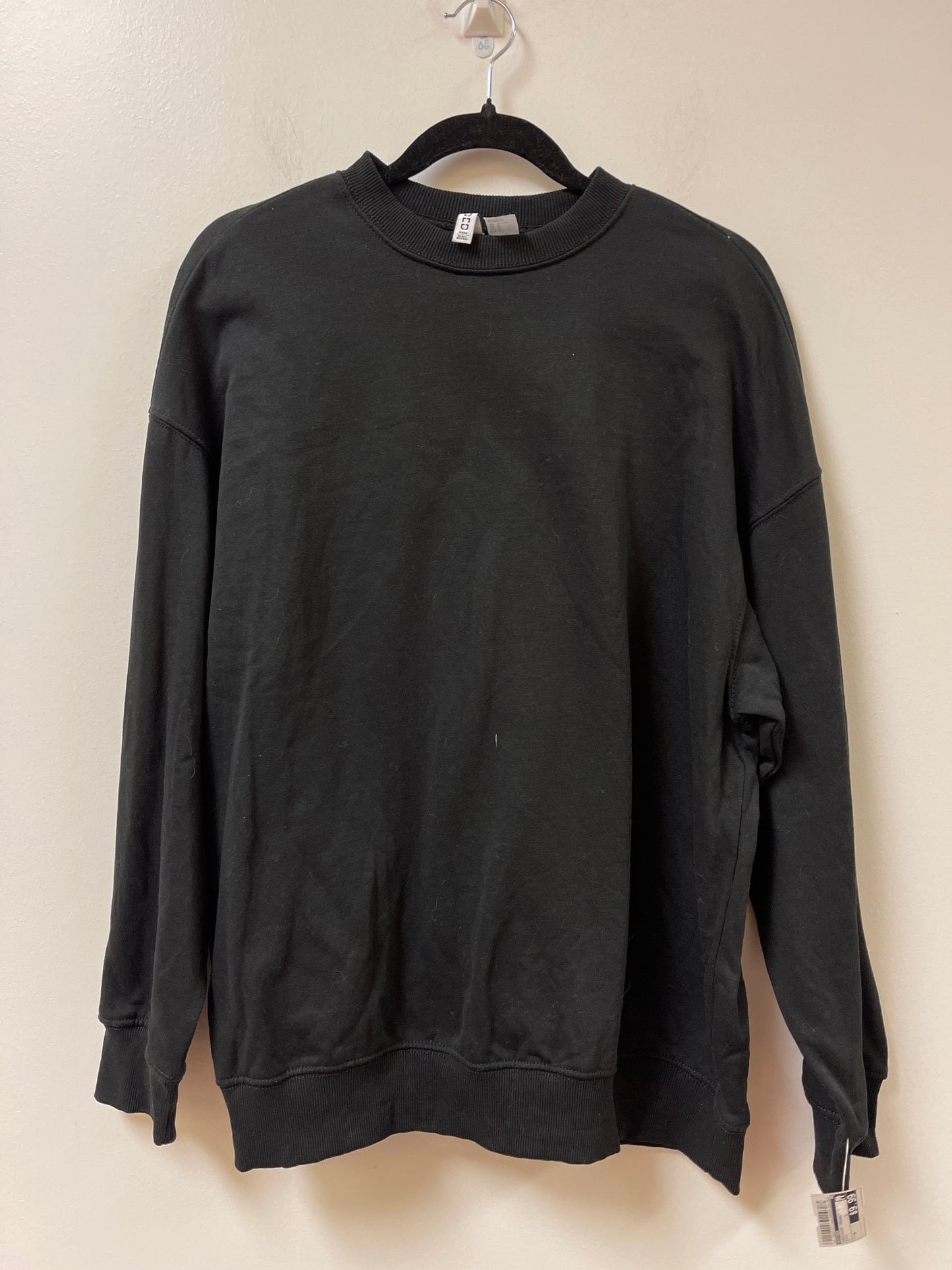 Sweatshirt Crewneck By Divided In Black, Size: M