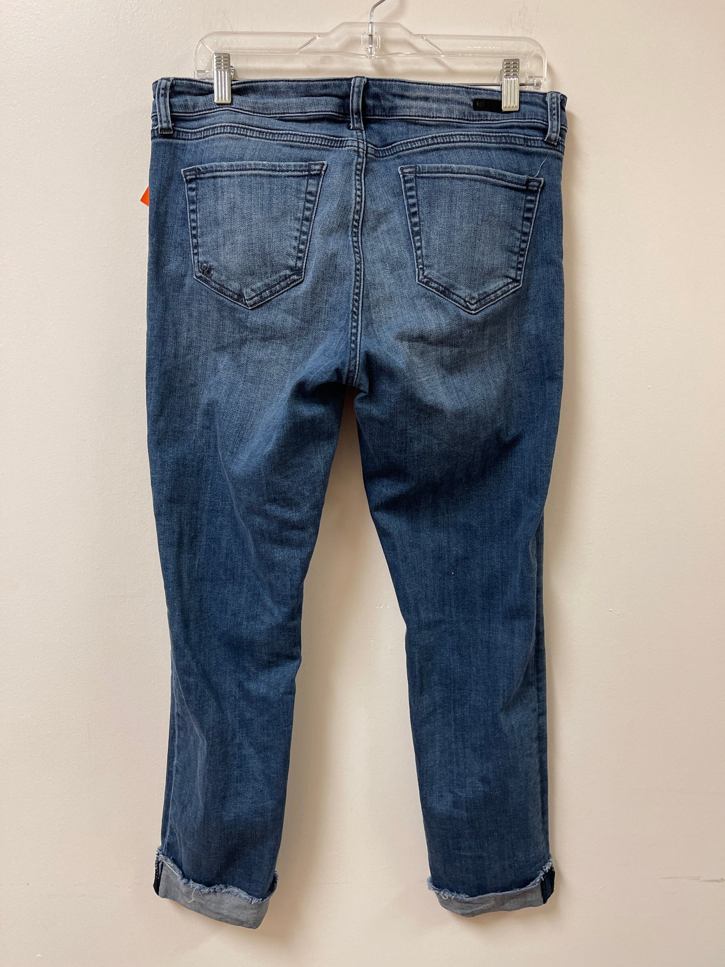 Jeans Straight By Kut In Blue Denim, Size: 12