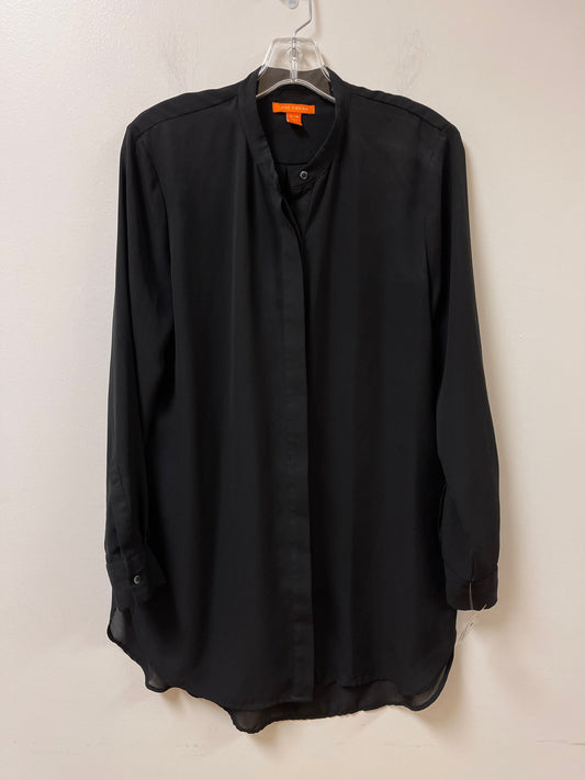 Blouse Long Sleeve By Joe Fresh In Black, Size: M