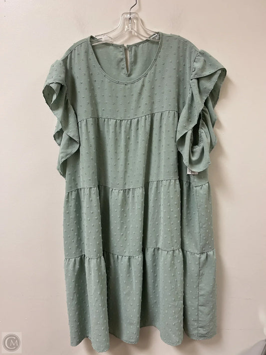 Dress Casual Short By Shein In Green, Size: 4x