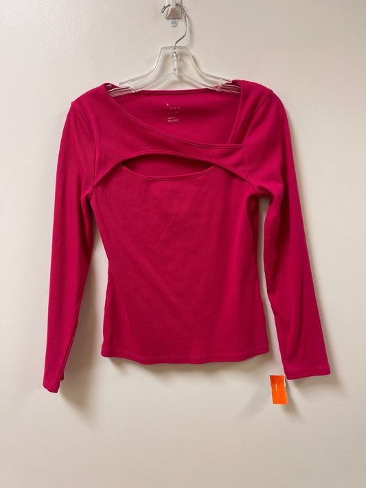 Top Long Sleeve By A New Day In Pink, Size: M