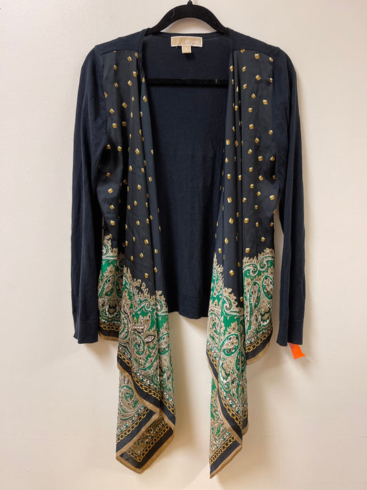 Sweater Cardigan By Michael By Michael Kors In Navy, Size: M