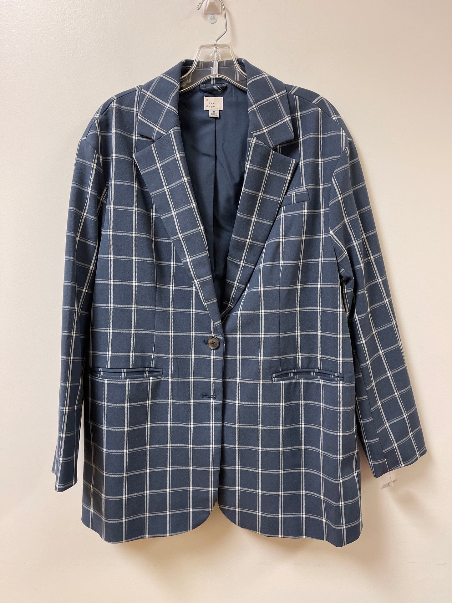 Blazer By A New Day In Blue & White, Size: M