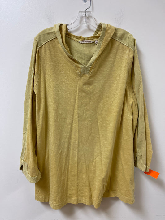 Top Long Sleeve By Soft Surroundings In Yellow, Size: 2x