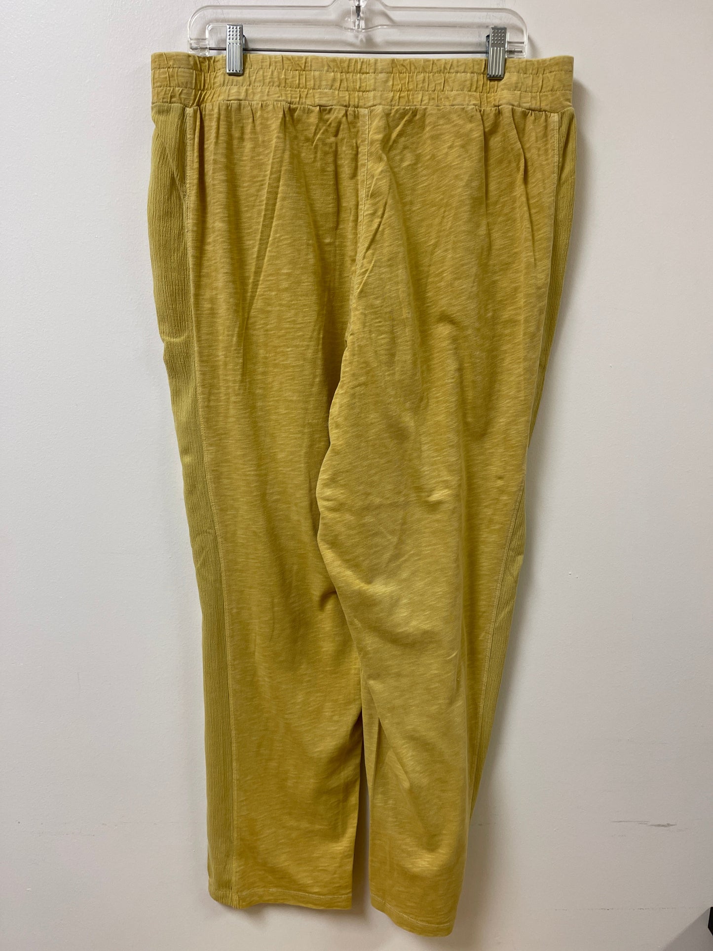 Pants Lounge By Soft Surroundings In Yellow, Size: 16