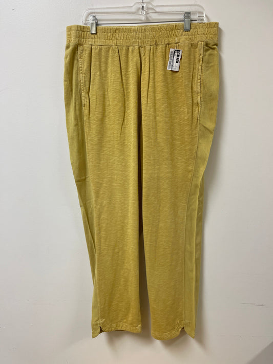 Pants Lounge By Soft Surroundings In Yellow, Size: 16