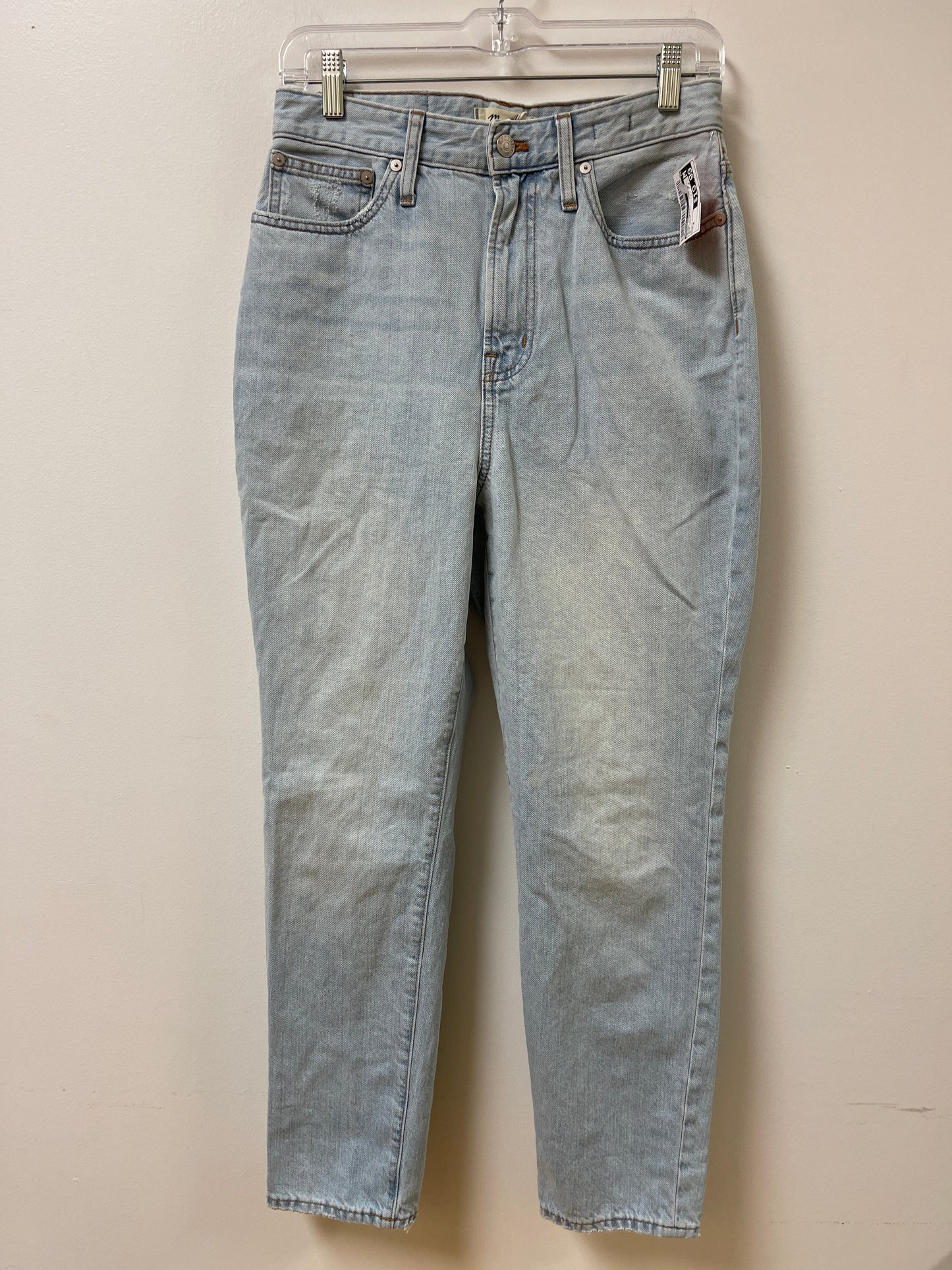 Jeans Straight By Madewell In Blue Denim, Size: 4