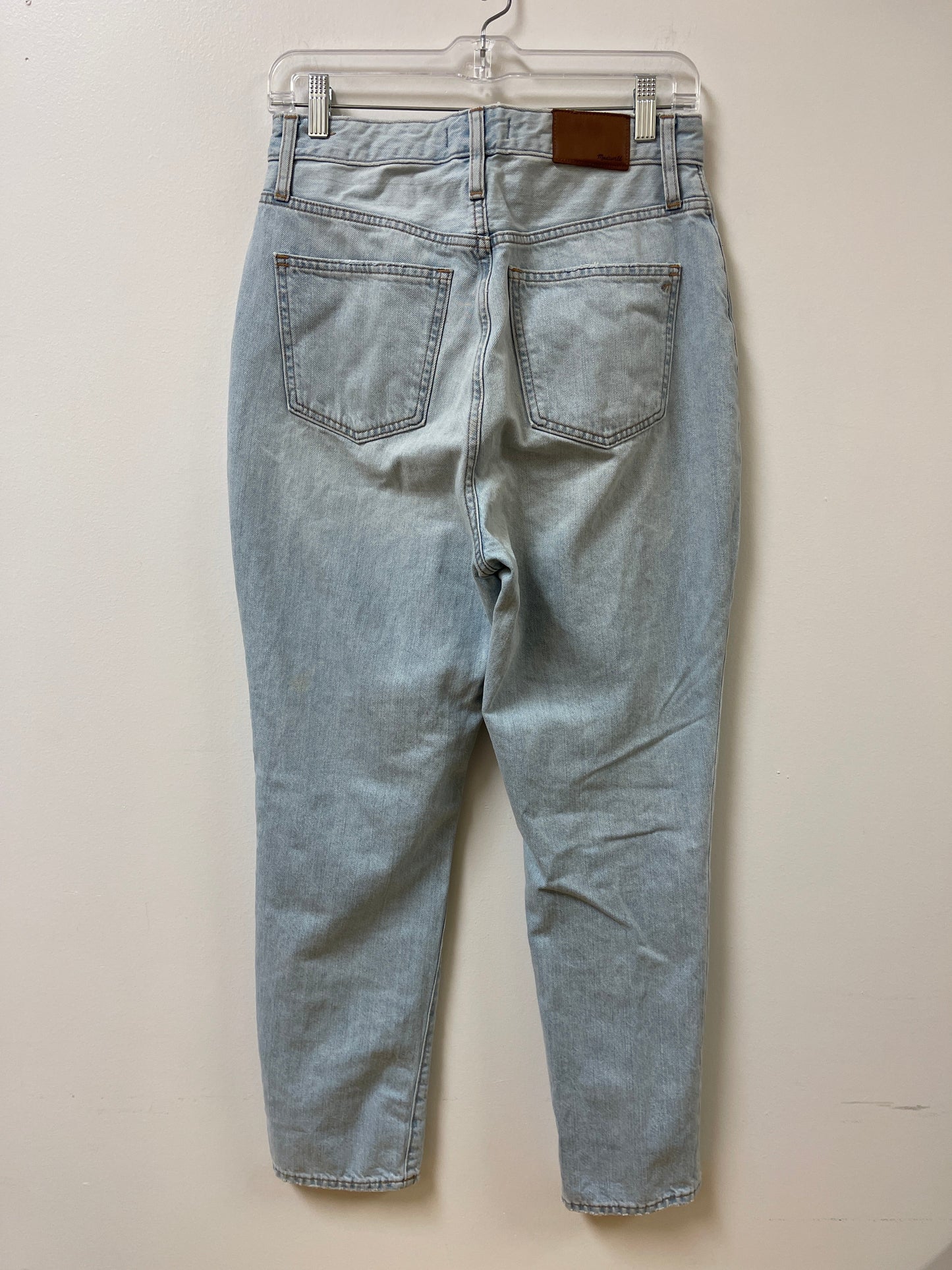 Jeans Straight By Madewell In Blue Denim, Size: 4